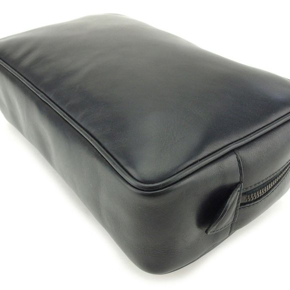 GUCCI Clutch Bag Double G Leather Auth USED T7728 - Picture 6 of 6